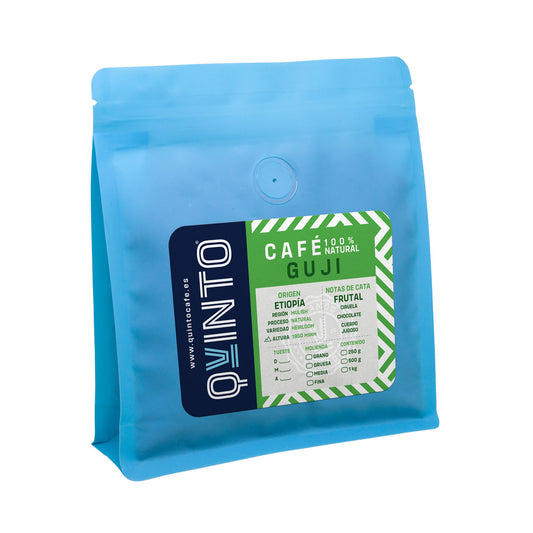 Café de Etiopía- Mulish- Guji, Notas frutales, Proceso Natural  variedad Heirloom 