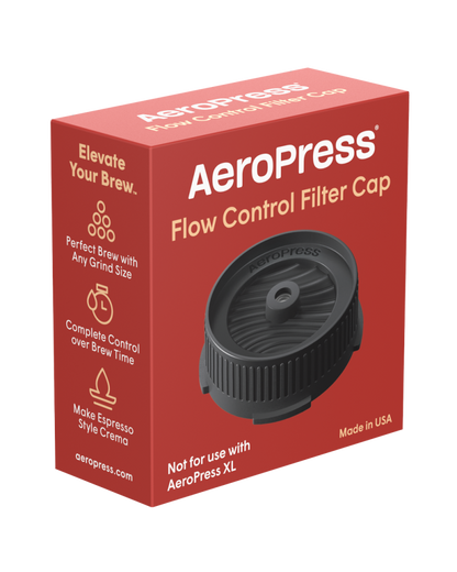 Caja roja de la AeroPress Flow Control Filter Cap, no apta para AeroPress XL
