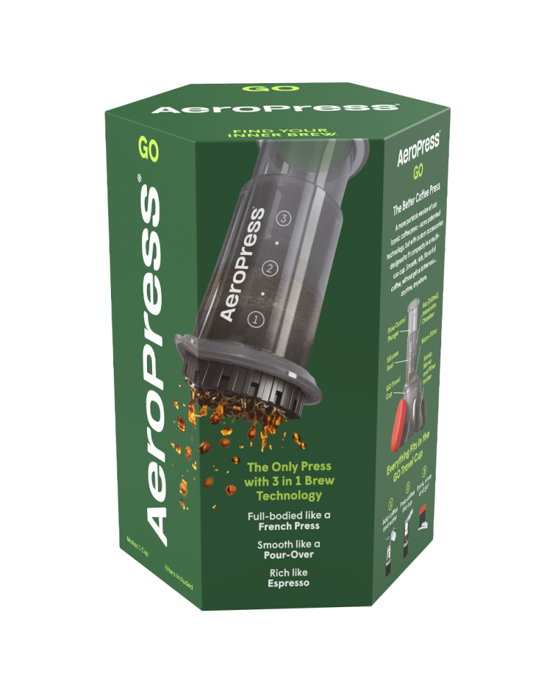 Caja de la cafetera AeroPress Go - Quinto Café