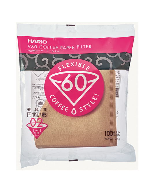Filtros V60 Hario Papel 02 Natural 100 unidades - Quinto Café