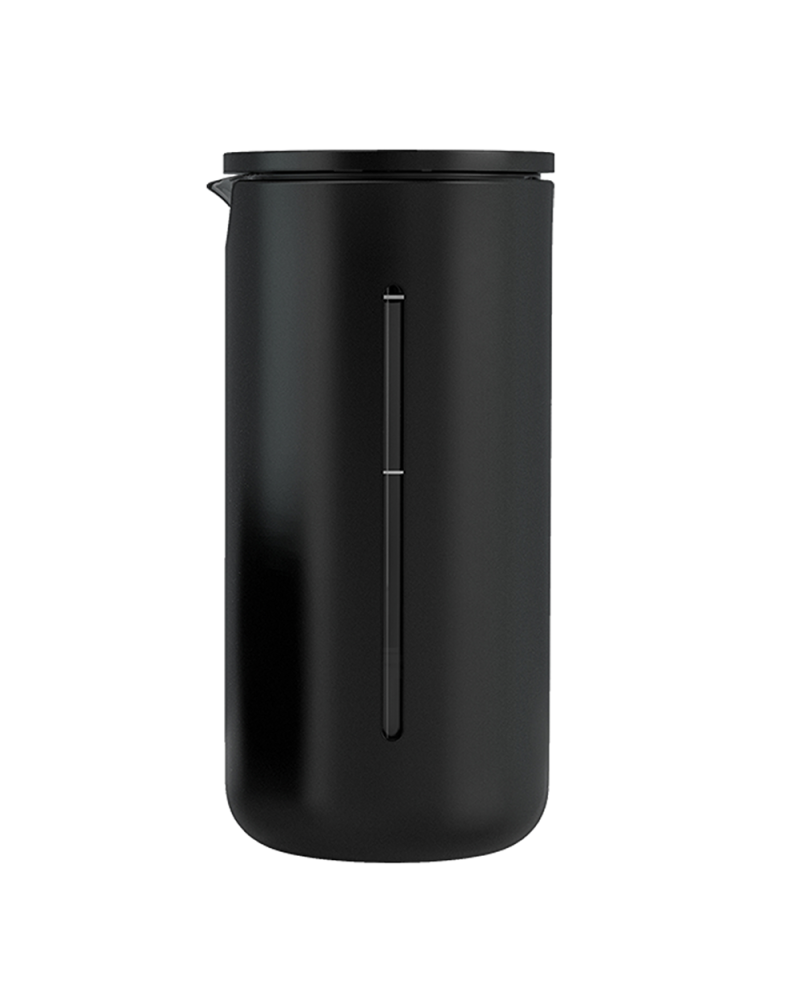 Prensa francesa Timemore U negra de 450 ml con funda de silicona y visor lateral